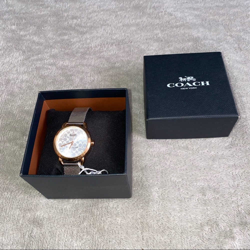 Brand new Coach Delancy Lex signature face two tones stainless steel wat… - Picture 2 of 8